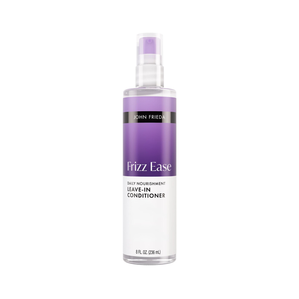 John Frieda Frizz Ease Daily Nourishment Leave-In Conditioner For Frizzy Hair, Detangler & Lightweight Hydration, 8 Fl Oz
