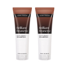 John Frieda Brilliant Brunette Color Vibrancy Shampoo, Brunette Shampoo, 8.45 Fl Oz, Pack of 2