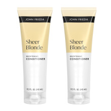 John Frieda Sheer Blonde Acondicionador Aclarador, Acondicionador rubio, 8.3 Fl Oz, Pack de 2
