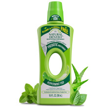 Bain de Bouche Prébiotique The Natural Dentist, Sans Alcool, Composé de Zymbiome, 99% Ingrédients Naturels