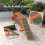 Pont d'agilité pour chiens avec surface antidérapante, orange 4
