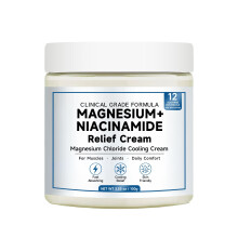 Kaminii Magnesium Niacinamid Linderung Creme - Magnesium Creme für Gelenke, Beine, Füße, 12 Inhaltsstoffe