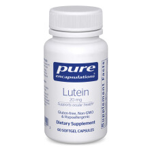 Pure Encapsulations Luteína 20 mg | Soporte Antioxidante Hipolergénico para la Función Visual Saludable | 60 Cápsulas Blandas