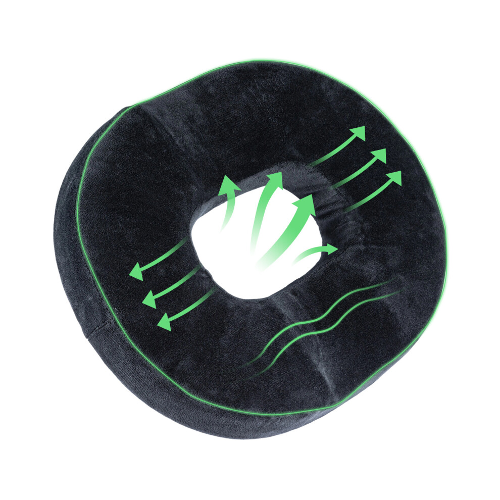 Donut Cushion for Tailbone Pain Orthopedic Memory Foam Seat