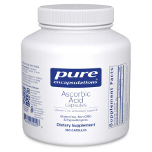 Pure Encapsulations Askorbinsyra Kapslar - 1 000 mg Vitamin C - Antioxidant & Immunstöd* - Högpotent Vitamin C - Vegansk