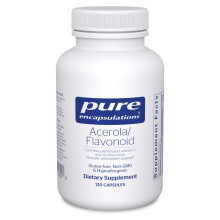 Pure Encapsulations Acerola/Flavonoid | Majsfria, växtbaserade vitamin C och bioflavonoid | 120 kapslar*