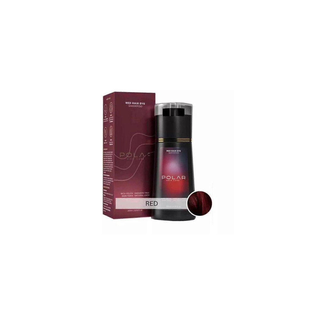 (Red) Polar Hair Dye Shampoo, Polar Hair Care, Hair Care Shampoo 200ml-image-OPC-PVTFFS8-NEW