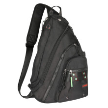 Larswon Sac à Bandoulière, Sac à Dos Portable, Sac Crossbody Homme, Sac Noir
