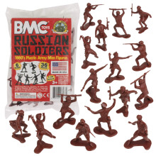BMC Classic Marx Soldatini Russi in Plastica - 36pz Figure Soldato WW2 Made in USA