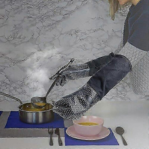 Professional cooking glove for BBQ with internal cotton lining 1