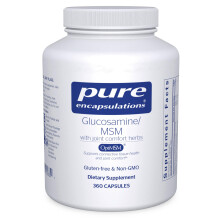 Pure Encapsulations Glucosamina MSM | Suplemento para Soporte Articular, Movilidad, Confort, Salud del Cartílago | 360 Cápsulas
