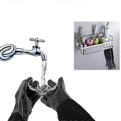 Professional cooking glove for BBQ with internal cotton lining 2