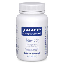 Pure Encapsulations Teavigo | Suplemento hipoalergénico sin cafeína con extracto de té verde | 120 cápsulas