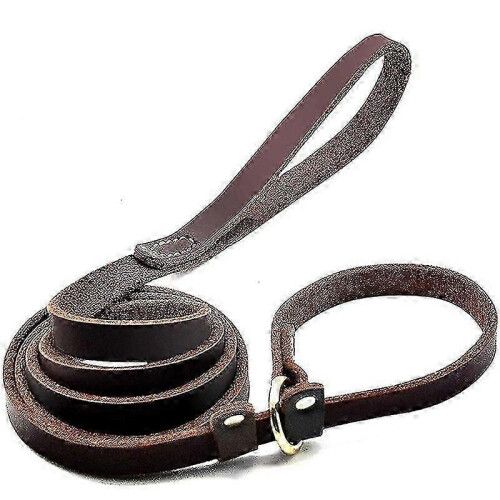 Correa resistente para perros con correa de cuero cosida. 2