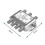 Satellite multiswitch for FTA TV 3 input 4 output for signal distribution 4