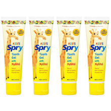Spry Xylitol Baby Zahnpasta, natürliche Zahnpasta für Kleinkinder, fluoridfreie Zahnpasta für Kinder ab 3 Monaten