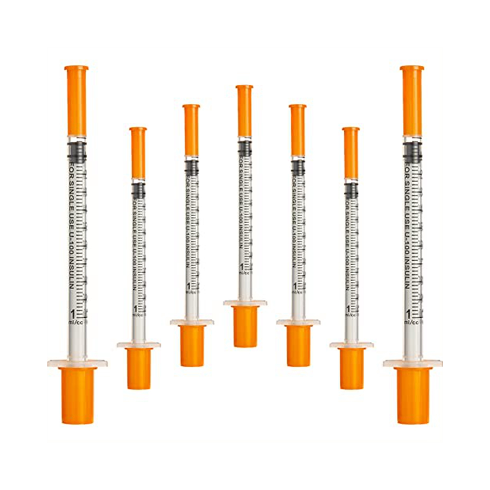 50Pcs/Pack 1ML Syringe with 30G (8Mm Long) Lab Supplies Individually Sealed Package