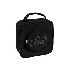 Sac à Lunch LEGO Noir, Durable et Isolé, avec Poche en Maille et Compartiment Zippé