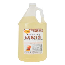 SPA REDI - Massage Oil, Milk and Honey, 128 Oz - Professional Pedicure, Manicure, Full Body Massage Therapy - Made With Almond, Cotton Seed, Sunflower