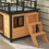 Chenil avec balcon et escalier pour petits chiens 7