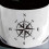 Decorative decals for boat interior with removable compass 5