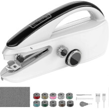 Portable Sewing Machine, Mini Portable Electric Sewing Machine for Fabric, Clothing, Curtain