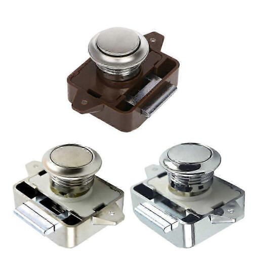 RV cabinet latch with push button for cupboard drawer 2