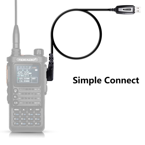 TIDRADIO CH340 USB Programming Cable Chip Compatible with Baofeng UV-5R 2