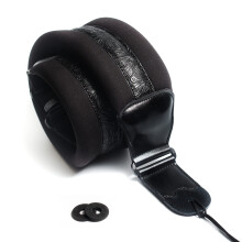 Correa para guitarra para bajo, eléctrica y acústica, incluye seguros para correa (cuero acolchado), LMR00_030, talla única