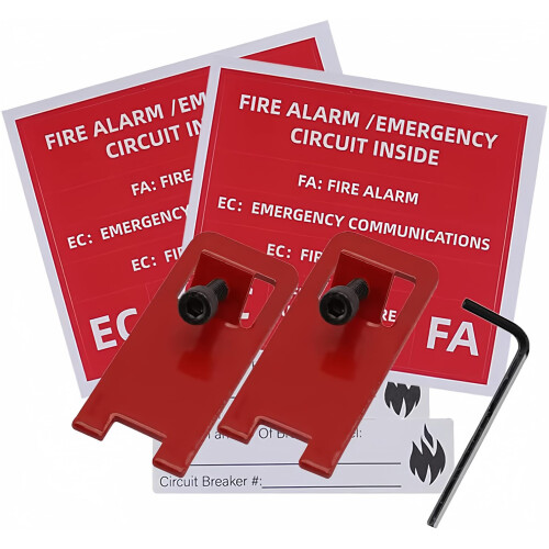 2 sets ELOCK-FA Fire Alarm Lock, E-Series Fire Lockout Kit, Red1