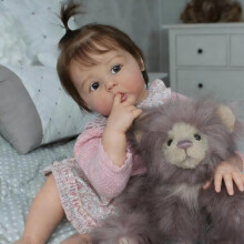 MUÑECA REBORN GUESSBELLY 20''/24'' Con Piel 3D Pintada y Vinilo Realista