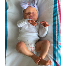 GUESSBELLY Muñeca Reborn de 20 Pulgadas con Cuerpo de Tela y Piel 3D, Niña