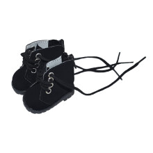 niannyyhouse Zapatos de Cuero para Muñeca de 20cm Longitud 5.4cm Accesorios para Muñeca de 8in (Negro)