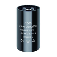 340-408 uf/MFD 110-125 VAC Round Start Capacitor 20% 50/60 Hz CD60 Round Motor Well Pump Start Capacitor (340-408 uf/MFD)