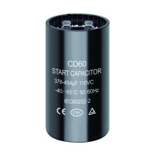 378-454 uf/MFD 110-125 VAC Round Start Capacitor 20% 50/60 Hz CD60 Round Motor Well Pump Start Capacitor (378-454 uf/MFD)
