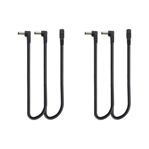 1 till 2-vägs Daisy Chain Kabel Gitarr Effekt Pedal Strömförsörjning Splitter 2-pack