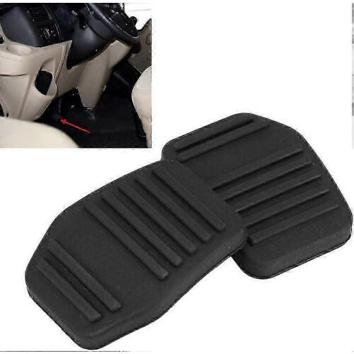 Non-slip pedal pads for Transit black rubber 1