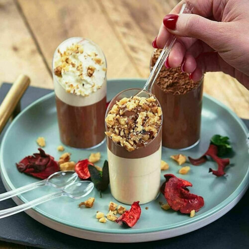 50 PCS  Plastic Round Dessert Cups Multi-Use Parfait Cup  Dessert Cups for Dessert with Pudding Mousse 2
