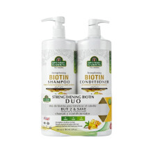 Champú y Acondicionador Fortalecedor con Biotina para Cabello Más Grueso - Limpieza Diaria con Hidratación Profunda