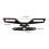 Support de plaque d'immatriculation pour moto, noir, 1 pièce, design compact 3