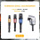 Impact Grade Power Hand Tools Driver Sockets Adapter Extension Set, 3Pcs Hex Shank Drill Nut Driver Bit Set + 105 Degree Right Angle Driver Extension 5