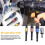 Impact Grade Power Hand Tools Driver Sockets Adapter Extension Set, 3Pcs Hex Shank Drill Nut Driver Bit Set + 105 Degree Right Angle Driver Extension 8