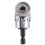 Impact Grade Power Hand Tools Driver Sockets Adapter Extension Set, 3Pcs Hex Shank Drill Nut Driver Bit Set + 105 Degree Right Angle Driver Extension 10