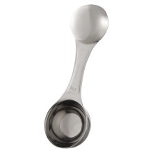 Misurino Misurino Misurino in Acciaio Inossidabile per Caffè Macinato, Espresso, Chicchi di Caffè (Argento)