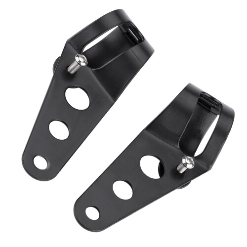 Black Fork Tube Headlight Bracket 35-43mm 1