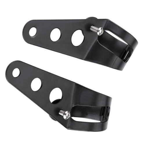 Black Fork Tube Headlight Bracket 35-43mm 2