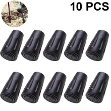 10 Pack/5 Pair Walking Pole Rubber Tips, Trekking Pole Tip Protectors, Replacement Rubber Alpenstock