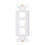 Adaptateur mural à 3 ports, plaque blanche (1 pack) 1