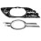 W211 bumperbekleding met chromen mistlampgrille 3