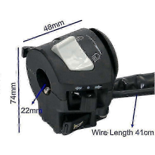 Interruptores de control de bocina de 22 mm para manillar de bicicleta 1